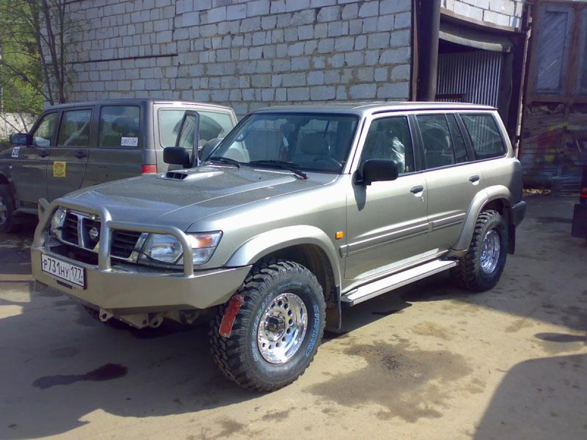 Nissan Patrol - установка колес наибольшего радиуса